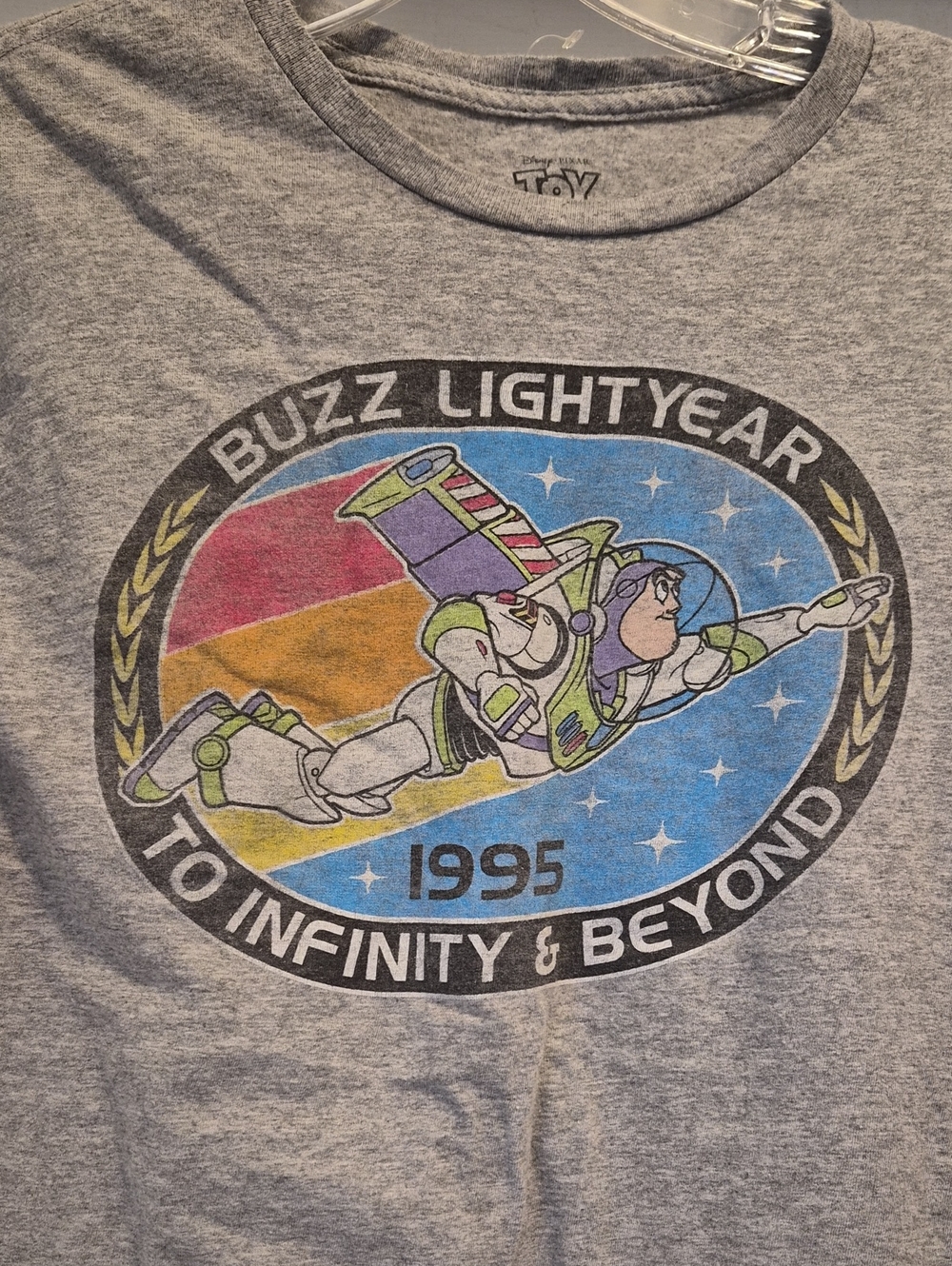 Disney Gray Buzz Lightyear 'To Infinity & Beyond' Tee - Multicolor Graphic